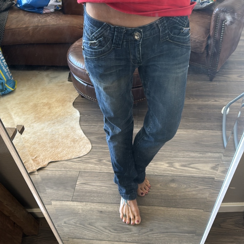 Dolce & Gabbana Dark Blue Straight Leg Jeans